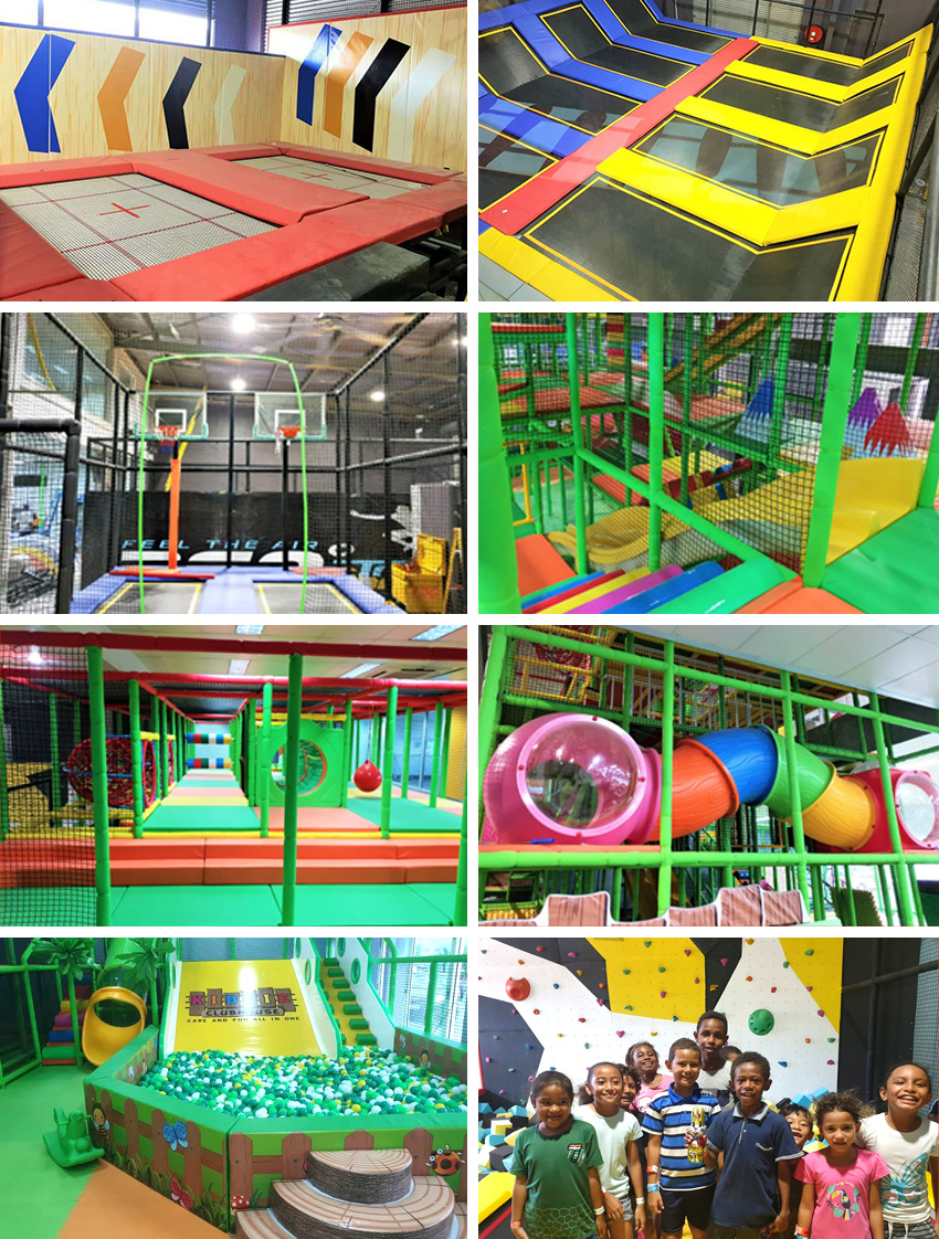 廣州蹦床廠家，巴布亞新幾內亞淘氣堡和蹦床項目
